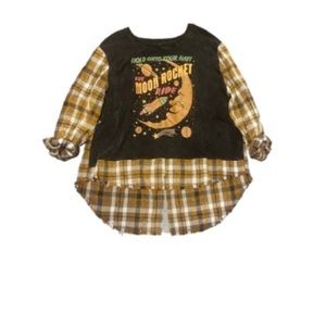Moon Rocket T-shirt Flannel